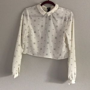 Urban Outfitters// cropped long sleeve top